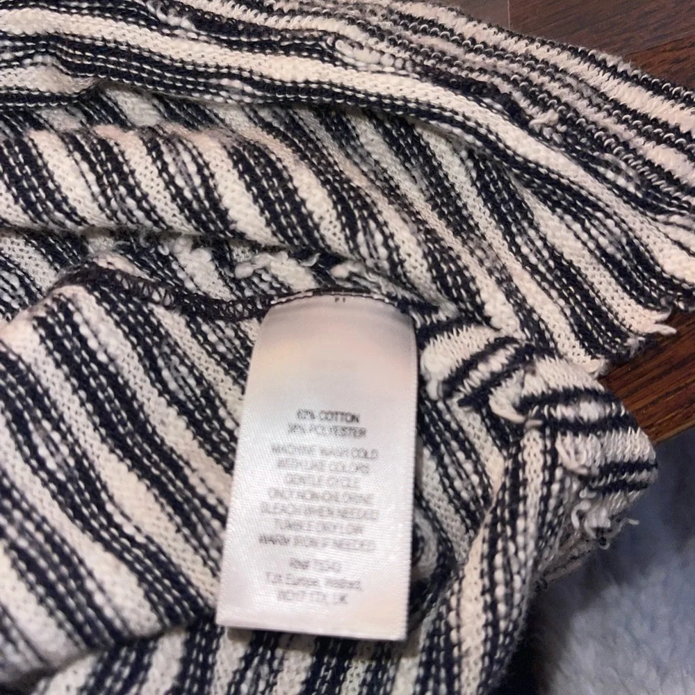 Lucy &‎ Laurel Womens Thin Sweater Navy Striped M